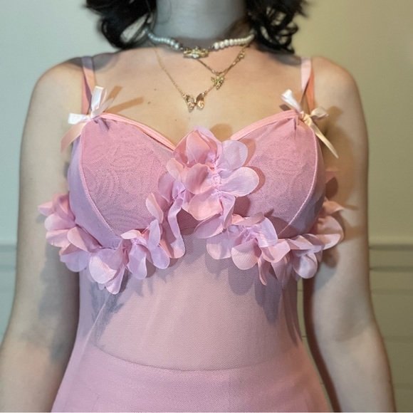 Fairycore flower petal slip dress - Picture 2 of 11